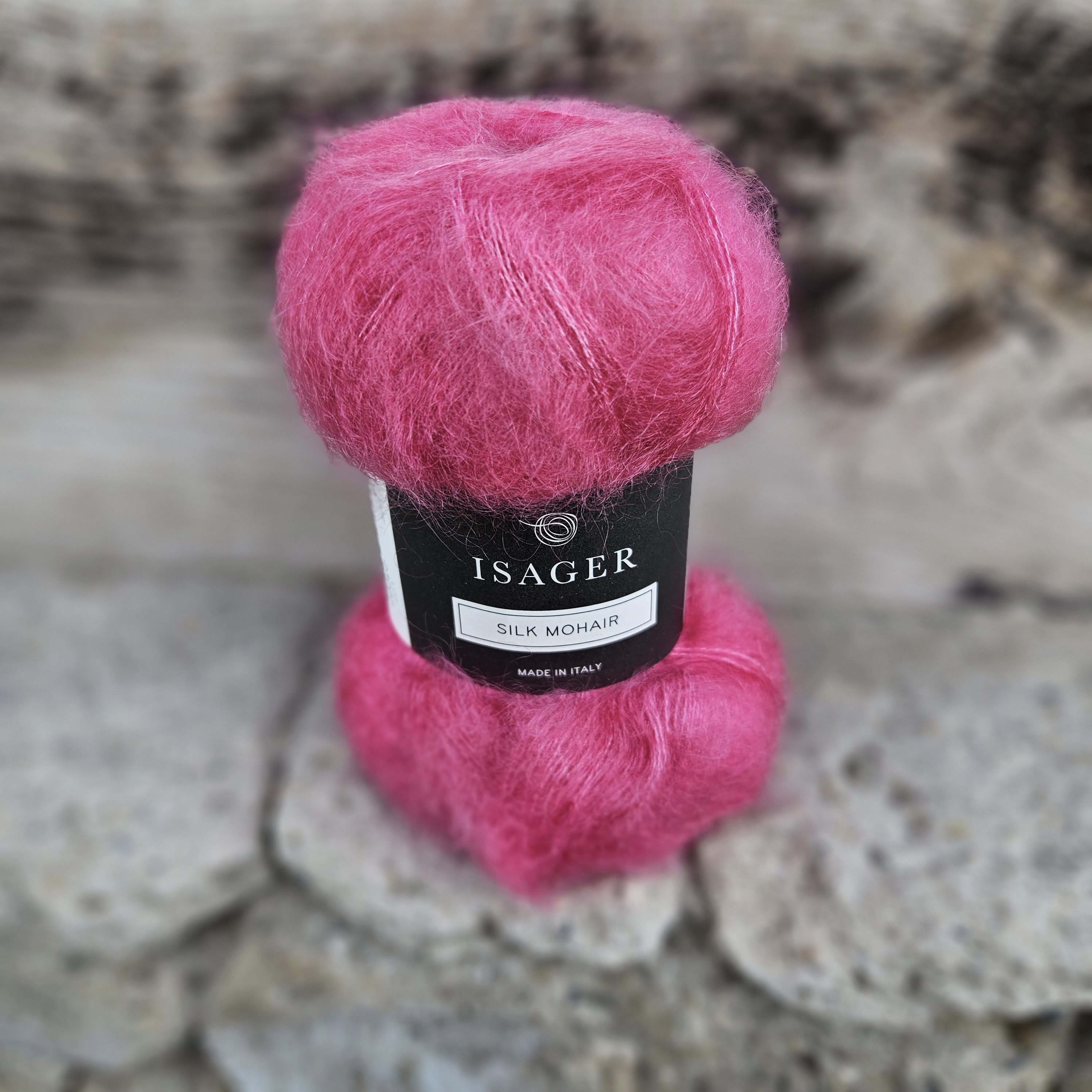 Silk Mohair 19 - jasná cyklámenová tenká vlna z kid mohéru a hodvábu