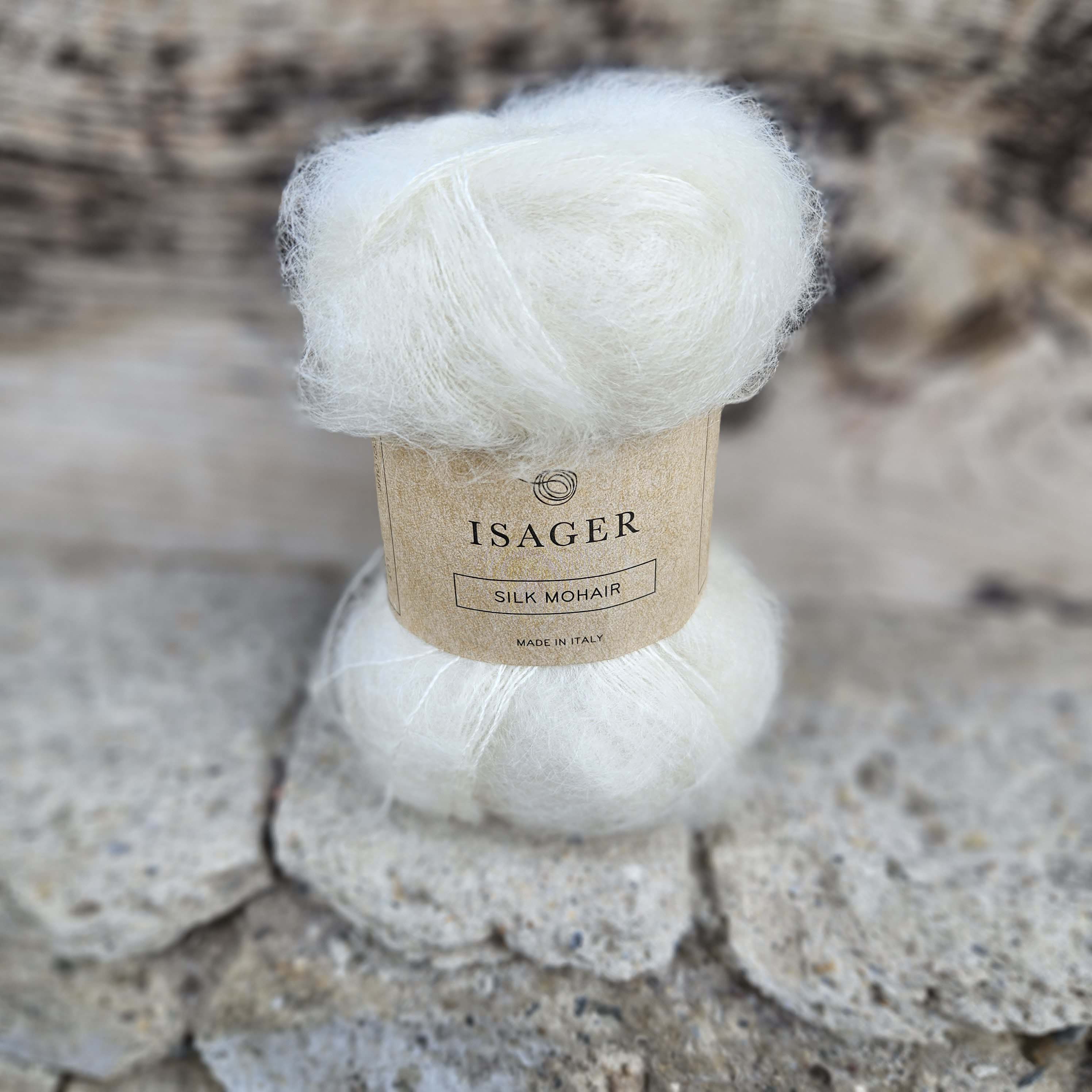 Silk Mohair E0 - prírodná maslová tenká vlna z kid mohéru a hodvábu