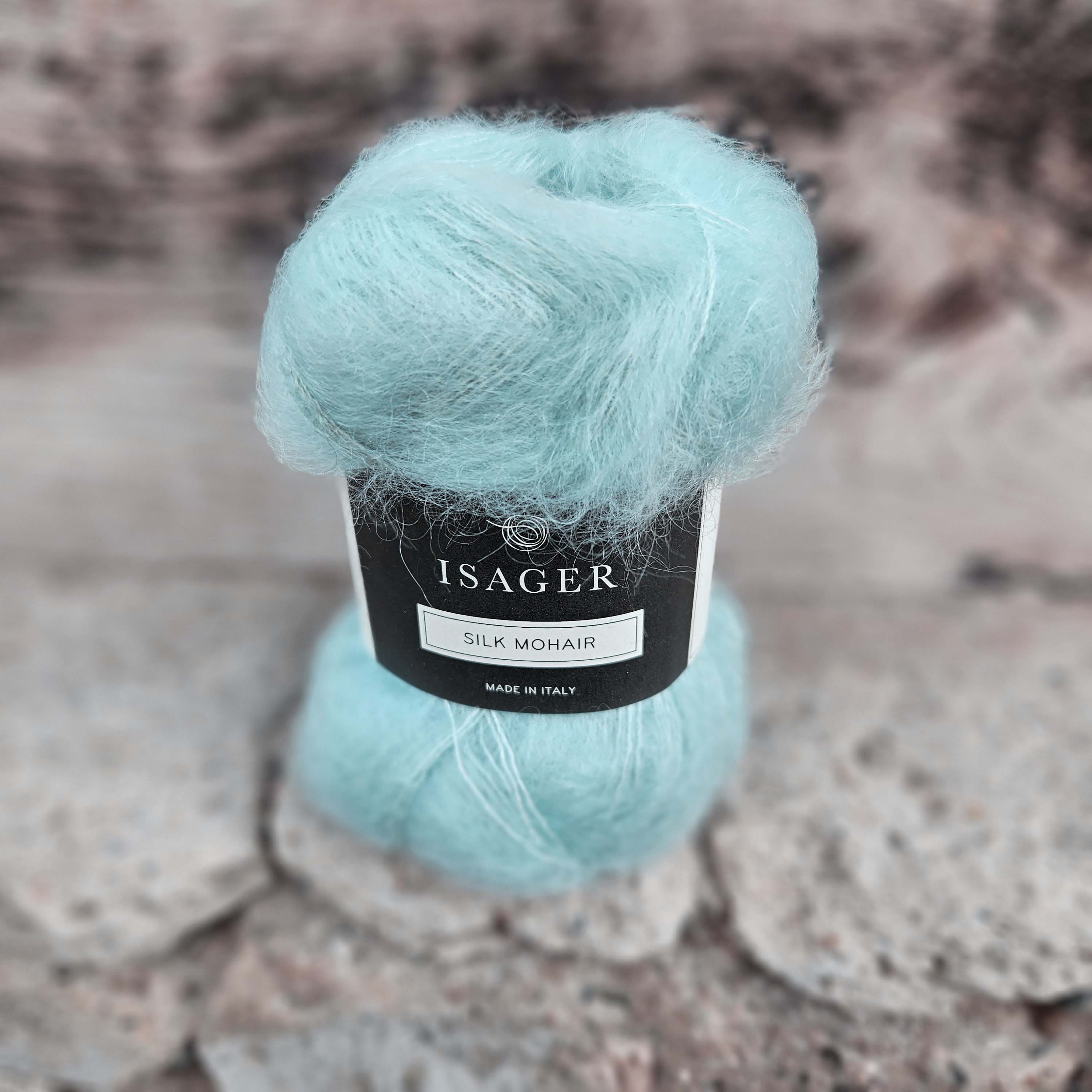 Silk Mohair 66 - ľadovo modrá tenká vlna z kid mohéru a hodvábu
