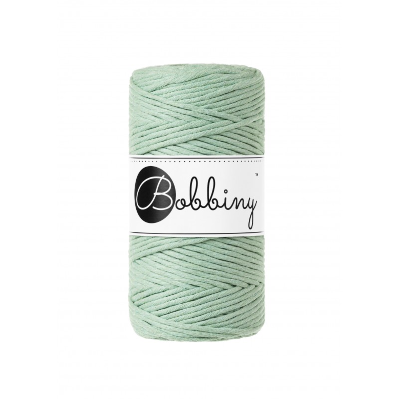 Svetlo zelený "aloe" špagát na macrame Bobbiny 3mm / 100m