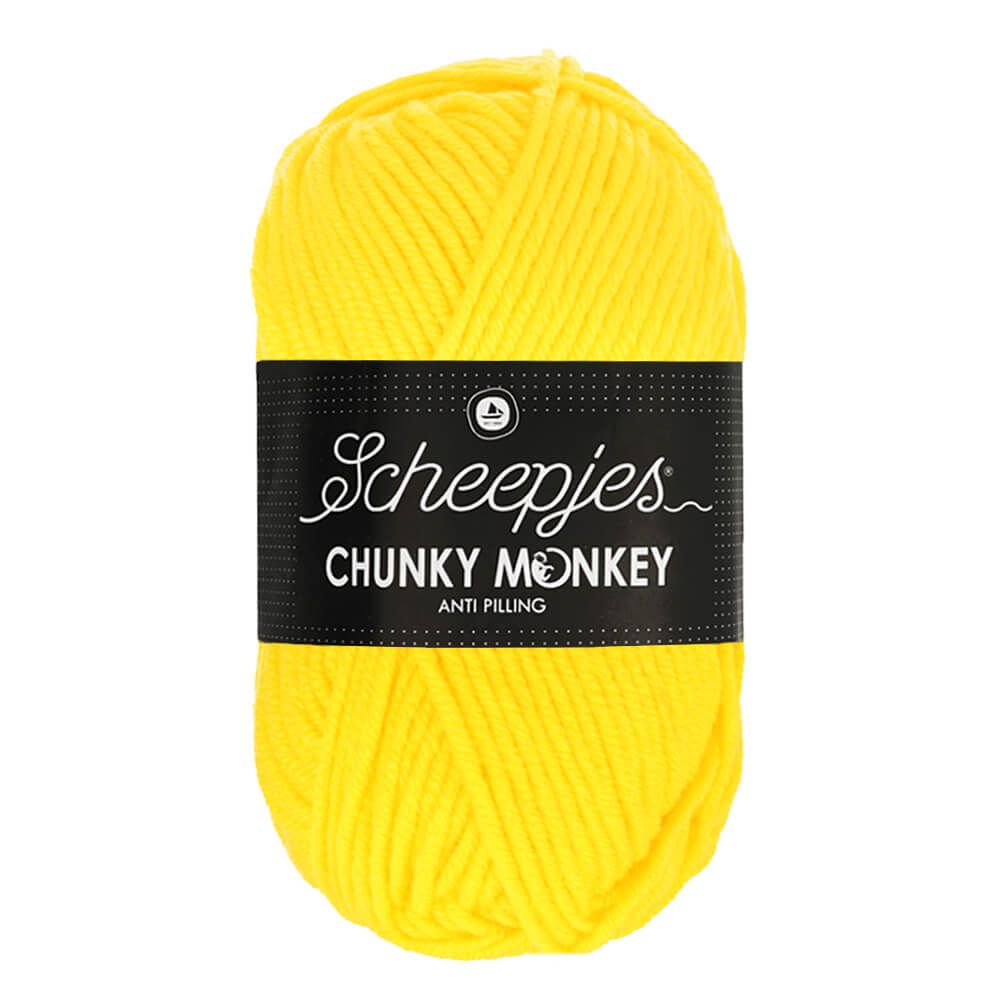 Jasná žltá 2008 "Yellow" hrubšia detská vlna Chunky Monkey antipilling úprava