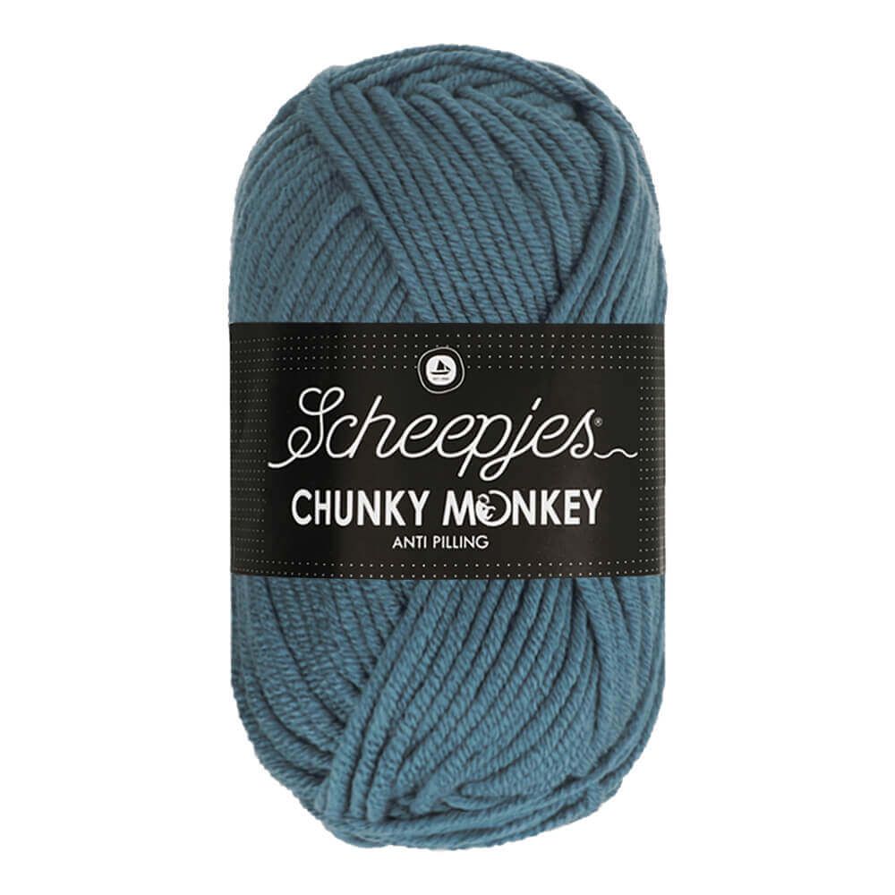 Tmavšia denim modrá 1302 "Air Force Blue" hrubšia detská vlna Chunky Monkey antipilling úprava