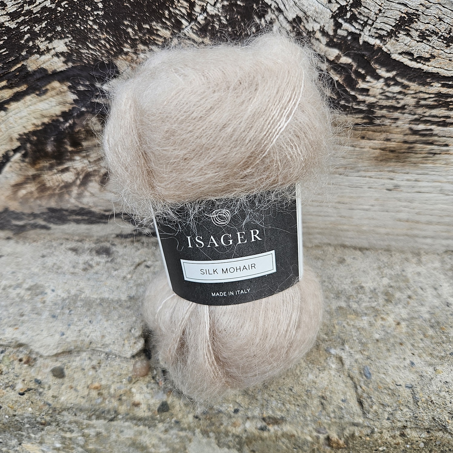 Silk Mohair 6 - svetlo piesková tenká vlna z kid mohéru a hodvábu