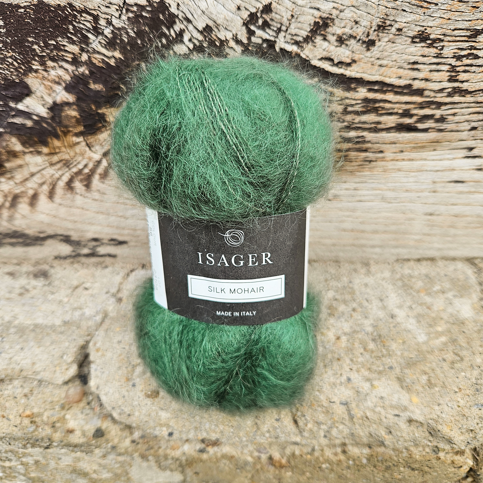 Silk Mohair 56 - jedľovo zelená tenká vlna z kid mohéru a hodvábu