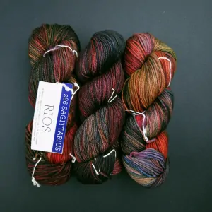 Rios - 286 Sagittarius - ohňová 100% Superwash merino vlna