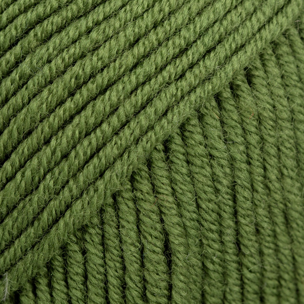 Lesná zelená Merino Extra Fine MIX vlna 52