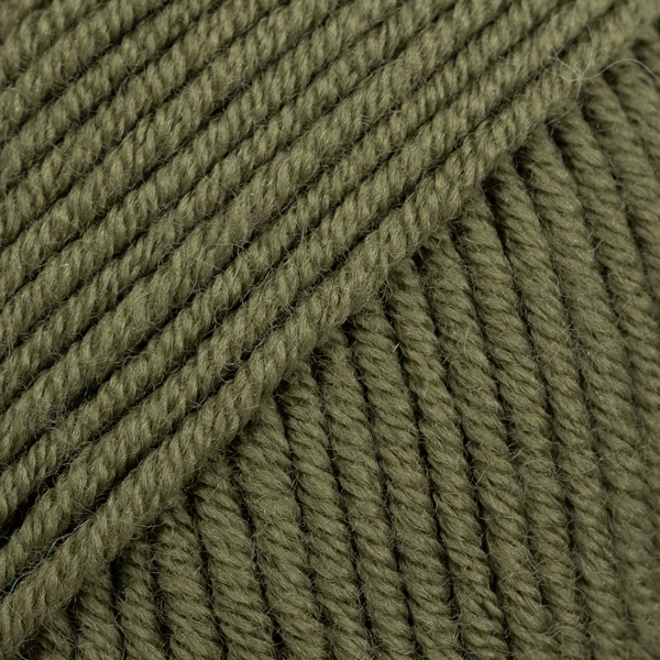Machovo olivová zelená Merino Extra Fine MIX vlna 53