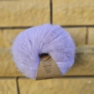 Brushed Alpaca Silk 34 - pastel fialová - vlna s alpakou a hodvábom