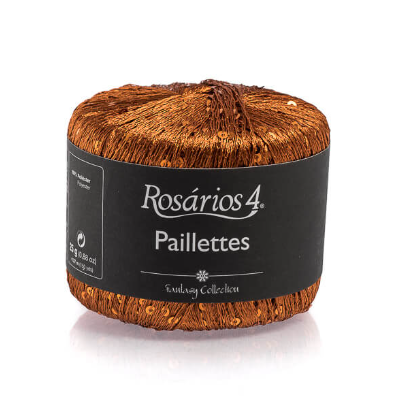 Paillettes R05 - medená tenká pripletacia priadza s flitrami