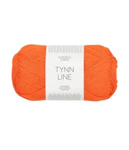 Tynn Line 3009 - oranžová tenká priadza s ľanom, viskózou a bavlnou