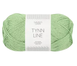 Tynn Line 8733 - veselá zelená tenká priadza s ľanom, viskózou a bavlnou