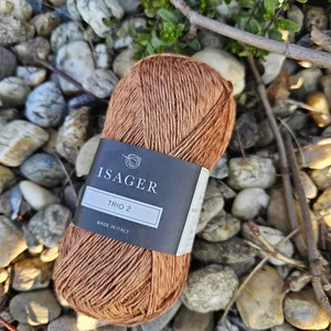 Trio 2 - NOUGAT - tmavo nugátová letná priadza s ľanom, bavlnou a lyocelom