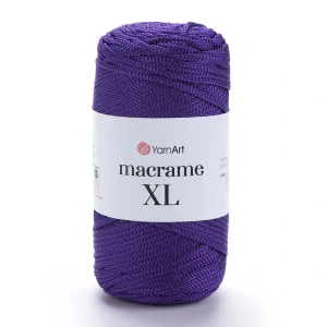 Macrame XL 167 - tmavo fialová hrubšia špagátová priadza