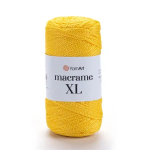 Macrame XL 142 - žltá hrubšia špagátová priadza