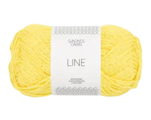 Line 9004 - citrónovo žltá priadza s ľanom, bavlnou a viskózou