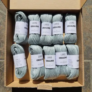 Crealino 021 - Sky - vintage modrá 100% ľanová priadza