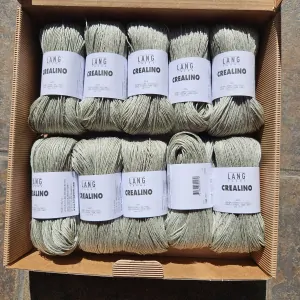 Crealino 026 - Stone - vintage piesková 100% ľanová priadza