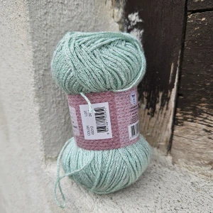 Destina 012 - Pastel mentol zelená letná priadza s metalickým vláknom
