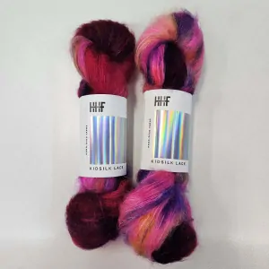 HHF Kidsilk Lace - P4306 - cyklámen farebná mohérová vlna s hodvábom