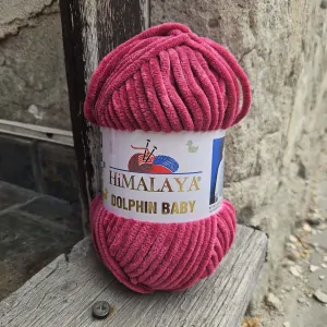 Dolphin Baby 80310 - Tmavo cyklámen detská vlna 