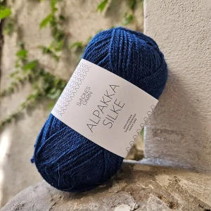 Alpakka Silke 6063 - kráľovská modrá tenká vlna s baby alpakou a hodvábom