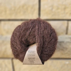 Brushed Alpaca Silk 38 - tmavšia hnedá - vlna s alpakou a hodvábom