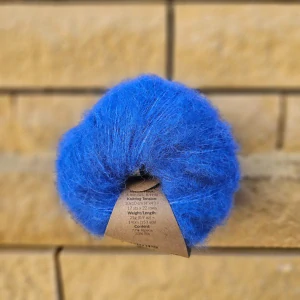 Brushed Alpaca Silk 26 - paríž modrá - vlna s alpakou a hodvábom