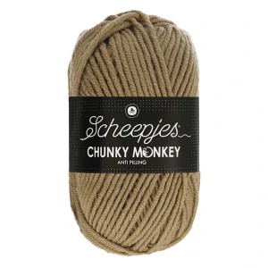Stredne bežová 1064 "Beige" hrubšia detská vlna Chunky Monkey antipilling úprava