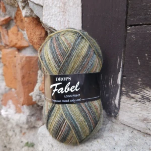 Fabel Long Print 650 - lesná melír ponožková vlna