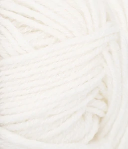 Double Sunday 1001 - perlovo biela 100% merino vlna