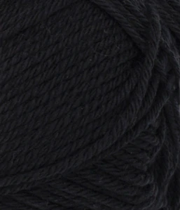 Double Sunday 1099 - čierna 100% merino vlna