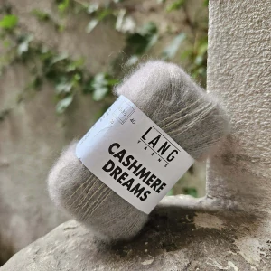 Cashmere Dreams 0026 - kávovo sivá tenká vlna s kašmírom a hodvábom
