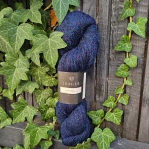 Alpaca 2 - Midnight - modro fialová tenká vlna z alpaky a vlny