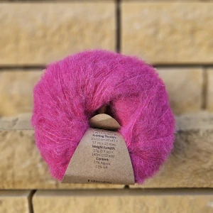 Brushed Alpaca Silk 18 - cyklámenová - vlna s alpakou a hodvábom