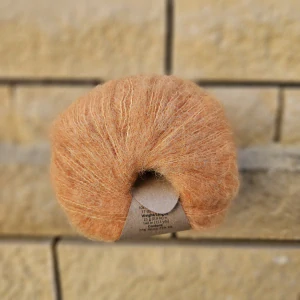 Brushed Alpaca Silk 29 - mandarinková - vlna s alpakou a hodvábom