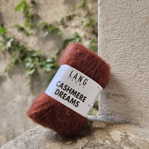 Cashmere Dreams 0068 - škoricová tenká vlna s kašmírom a hodvábom