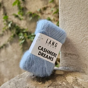 Cashmere Dreams 0021 - svetlo modrá tenká vlna s kašmírom a hodvábom