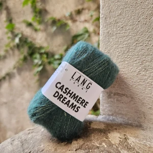 Cashmere Dreams 0092 - tmavšia vintage zelená tenká vlna s kašmírom a hodvábom