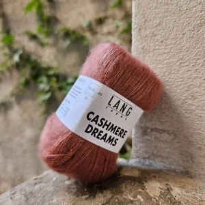 Cashmere Dreams 0048 - hnedo ružová tenká vlna s kašmírom a hodvábom