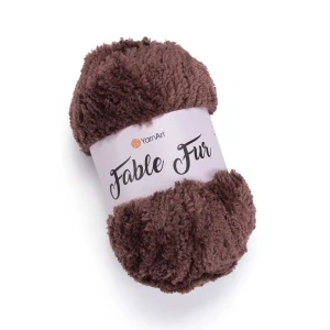 Fable Fur 986 - hnedá mäkká kožušinková vlna