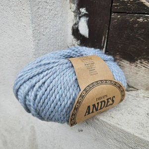 Andes MIX 9027 - Svetlo pastel modrá striekaná zimná hrubšia zmesová vlna