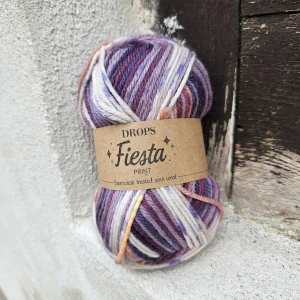 Fiesta Print 15 - do fialkova melírovaná (nielen) ponožková vlna
