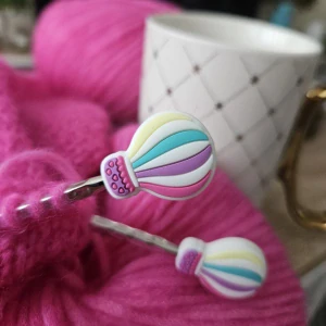 Balóniky jasný pastel - koncovky / zarážky na špičky ihlice - 2ks / 1 pár