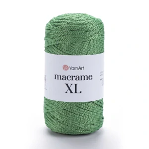 Macrame XL 173 - jarná zelená hrubšia špagátová priadza