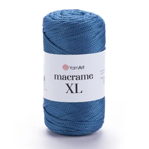 Macrame XL 169 - denim modrá hrubšia špagátová priadza
