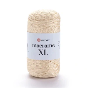Macrame XL 165 - smotanová hrubšia špagátová priadza