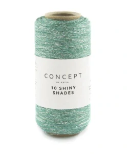 10 Shiny Shades - 60 - mentolové tenké lesklé pripletacie vlákno