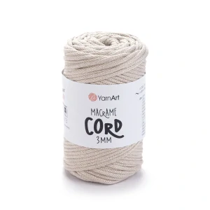 Macrame Cord 3mm 753 - piesková špagátová priadza