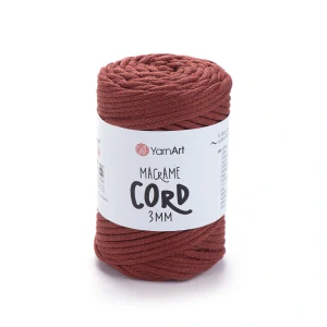Macrame Cord 3mm 785 - škoricová špagátová priadza