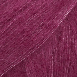 Kid Silk 17 - tmavšia fuksia tenká vlna s kid mohérom a hodvábom